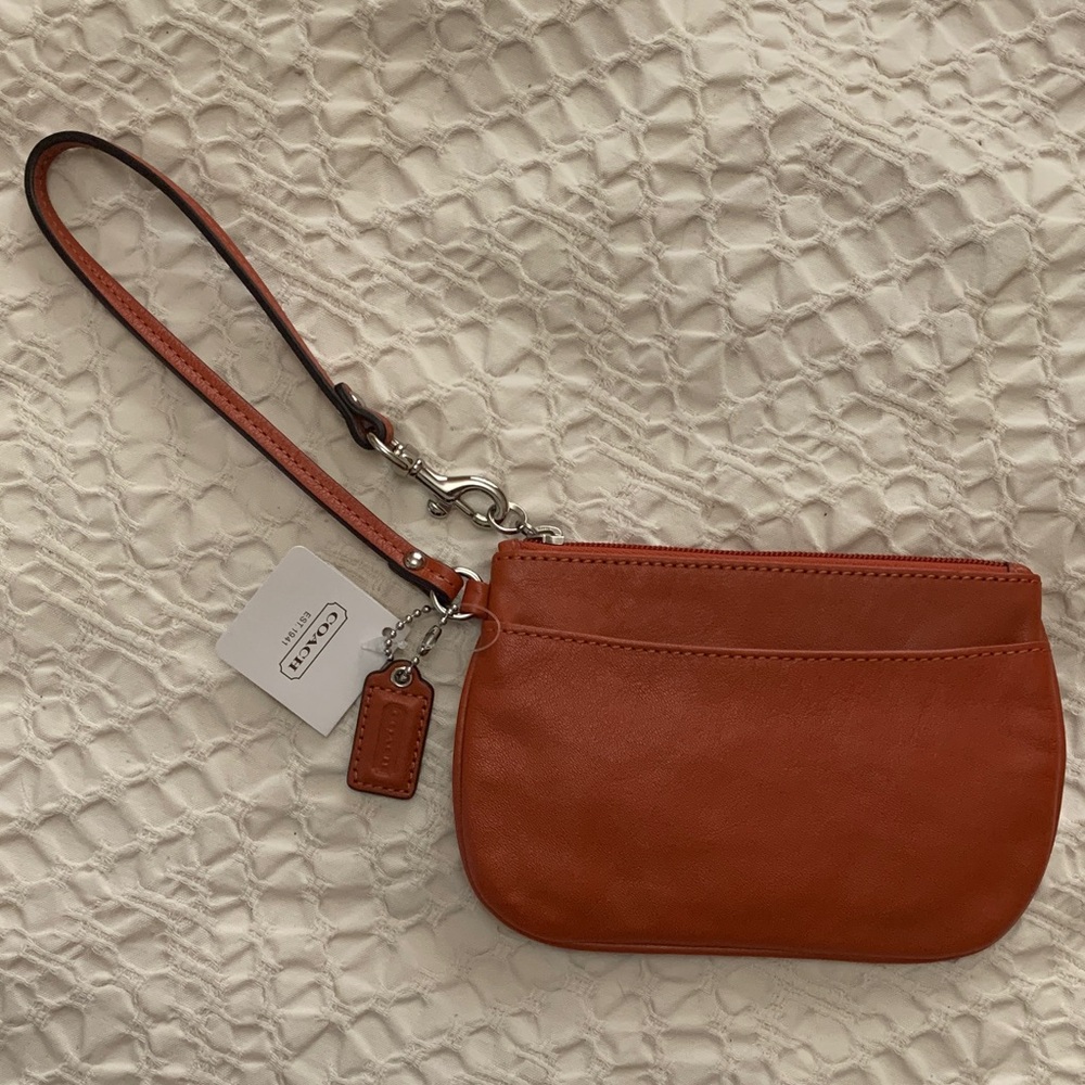 Coach Leather Wristlet - Brand new